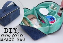 Fermuarlı Makyaj Çantası Nasıl Dikilir? - Dikiş - astarlı kumaş çanta dikimi astarlı makyaj çantası dikimi eski kot pantolon değerlendirme kolay makyaj çantası dikimi kot çanta dikimi kumaş çanta modelleri ve yapılışları