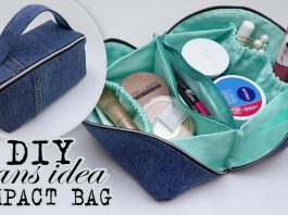 Fermuarlı Makyaj Çantası Nasıl Dikilir? - Dikiş - astarlı kumaş çanta dikimi astarlı makyaj çantası dikimi eski kot pantolon değerlendirme kolay makyaj çantası dikimi kot çanta dikimi kumaş çanta modelleri ve yapılışları