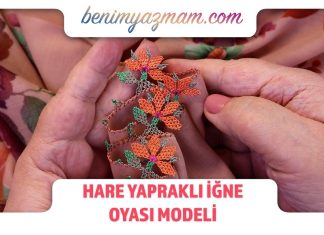 Çiçekli İğne Oyası Yapımı - İğne Oyaları - çiçekli iğne oyası modelleri iğne oyası çiçek modelleri yapılışı iğne oyası örnekleri iğne oyası yapılışı