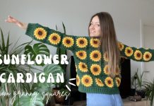 Ayçiçeği Kare Motif Yapılışı - Örgü Modelleri - kare motif örnekleri kare motif örnekleri yapılışı kolay kare motif yapımı tığ işi kare motif örnekleri 1