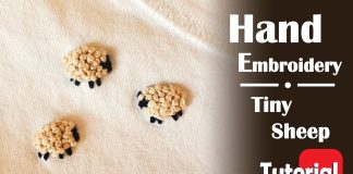 El Nakışı Kuzu Nasıl Yapılır? - Nakış - basit nakış desenleri el nakışı modelleri ve yapılışı kasnakta el nakışı modelleri modern nakış desenleri pinterest nakış desenleri