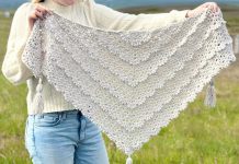 Kolay Örgü Tığ Şal Yapımı - Örgü Modelleri - el örgüsü şal modelleri el örgüsü şal modelleri ve yapılışları en kolay tığ işi şal modelleri tığ işi üçgen kolay tığ şal modelleri