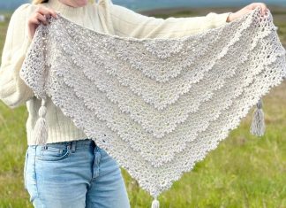 Kolay Örgü Tığ Şal Yapımı - Örgü Modelleri - el örgüsü şal modelleri el örgüsü şal modelleri ve yapılışları en kolay tığ işi şal modelleri tığ işi üçgen kolay tığ şal modelleri