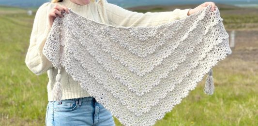 Kolay Örgü Tığ Şal Yapımı - Örgü Modelleri - el örgüsü şal modelleri el örgüsü şal modelleri ve yapılışları en kolay tığ işi şal modelleri tığ işi üçgen kolay tığ şal modelleri