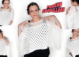 Tığ İşi Örgü Panço Yapılışı - Örgü Modelleri - 2 parçadan örgü panço açıklamalı yazlık merserize bluz modeli anlatımlı yazlık merserize örgü modelleri büyükler için panço modeli kolay panço yapımı