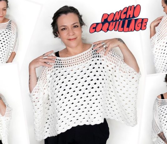 Tığ İşi Örgü Panço Yapılışı - Örgü Modelleri - 2 parçadan örgü panço açıklamalı yazlık merserize bluz modeli anlatımlı yazlık merserize örgü modelleri büyükler için panço modeli kolay panço yapımı