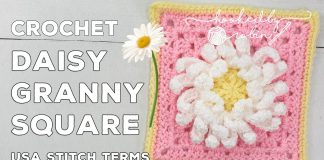 3 Boyutlu Papatya Kare Motif Yapımı - Örgü Bebek Battaniyesi Modelleri - farklı motif örnekleri papatya kare motif yapımı tığ ile motif modelleri tığ işi büyük kare motif örnekleri
