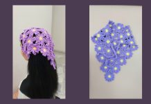 Çiçek Örgü Bandana Yapımı - Örgü Modelleri - en yeni bandana modelleri örgü bandana modelleri bayan örgü bandana yapımı tığ işi bandana modelleri üçgen örgü bandana yapımı
