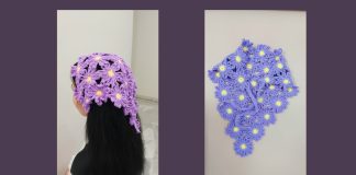 Çiçek Örgü Bandana Yapımı - Örgü Modelleri - en yeni bandana modelleri örgü bandana modelleri bayan örgü bandana yapımı tığ işi bandana modelleri üçgen örgü bandana yapımı