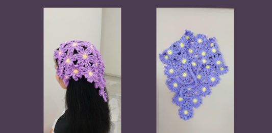 Çiçek Örgü Bandana Yapımı - Örgü Modelleri - en yeni bandana modelleri örgü bandana modelleri bayan örgü bandana yapımı tığ işi bandana modelleri üçgen örgü bandana yapımı
