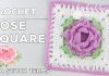 Gül Kare Motif Yapımı - Örgü Bebek Battaniyesi Modelleri - güllü motif kare motif modelleri kare motif örnekleri yapılışı kolay kare motif modelleri tığ işi