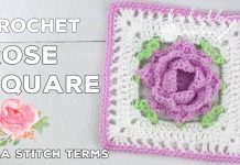 Gül Kare Motif Yapımı - Örgü Bebek Battaniyesi Modelleri - güllü motif kare motif modelleri kare motif örnekleri yapılışı kolay kare motif modelleri tığ işi