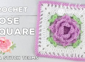 Gül Kare Motif Yapımı - Örgü Bebek Battaniyesi Modelleri - güllü motif kare motif modelleri kare motif örnekleri yapılışı kolay kare motif modelleri tığ işi