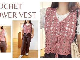 Çiçekli Örgü Yelek Yapılışı - Örgü Modelleri - en güzel tığ yelek modelleri tığ işi yeni çıkan tığ işi yelek modelleri yeni çıkan tığ işi yelek modelleri anlatımlı