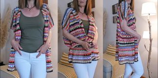 Kalan İplerle Kimono Nasıl Örülür? - Örgü Modelleri - el örgüsü hırka modelleri genç hanımlar örgü hırka modelleri kimono hırka örgü örgü hırka modelleri bayan yeni moda örgü hırka modelleri