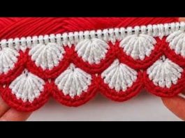 Kolay İki Renkli Kadın Örgü Modeli Yapılışı - Örgü Modelleri - 2 renkli örgü modelleri şiş örgü modelleri kolay şiş örgü örnekleri anlatımlı şişle iki renkli örgü modelleri yeni şiş örgü modelleri