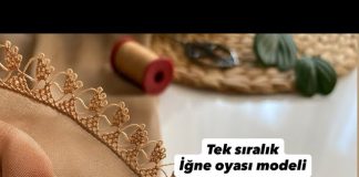 Tek Sırada Biten İğne Oyası - İğne Oyaları - en güzel iğne oyası modelleri iğne oyası son çıkan iğne oyası modelleri yeni iğne oyası örnekleri tülbent