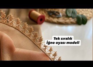 Tek Sırada Biten İğne Oyası - İğne Oyaları - en güzel iğne oyası modelleri iğne oyası son çıkan iğne oyası modelleri yeni iğne oyası örnekleri tülbent
