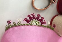 Yeni İğne Oyası Örneği Yapılışı - İğne Oyaları - düz iğne oyası modelleri en güzel tülbent iğne oyaları iğne oyası yapılışı yeni iğne oyası önekleri tülbent