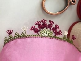 Yeni İğne Oyası Örneği Yapılışı - İğne Oyaları - düz iğne oyası modelleri en güzel tülbent iğne oyaları iğne oyası yapılışı yeni iğne oyası önekleri tülbent