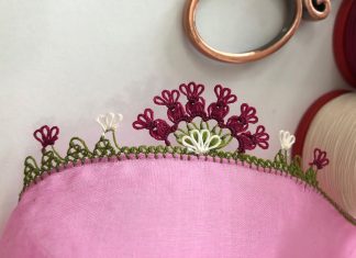 Yeni İğne Oyası Örneği Yapılışı - İğne Oyaları - düz iğne oyası modelleri en güzel tülbent iğne oyaları iğne oyası yapılışı yeni iğne oyası önekleri tülbent
