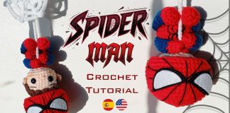Amigurumi Örümcek Adam Anahtarlık Yapılışı - Amigurumi - amigurumi anahtarlık amigurumi siderman yapılışı spiderman amigurumi spiderman anahtarlık örgü