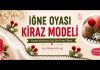 Boncuklu İğne Oyası Kiraz Modeli - İğne Oyaları - boncuklu kiraz oyası iğne oyası kiraz yapımı kiraz oyası boncuk yapımı kiraz oyası modelleri siyah yazmaya kiraz oyası