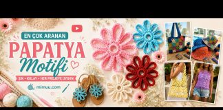 En Çok Aranan Papatya Motifi Nasıl Örülür? - Örgü Modelleri - kolay papatya yapımı örgü büyük papatya yapımı papatya motif yapımı tığ işi papatya motifi tığ işi papatya yapımı