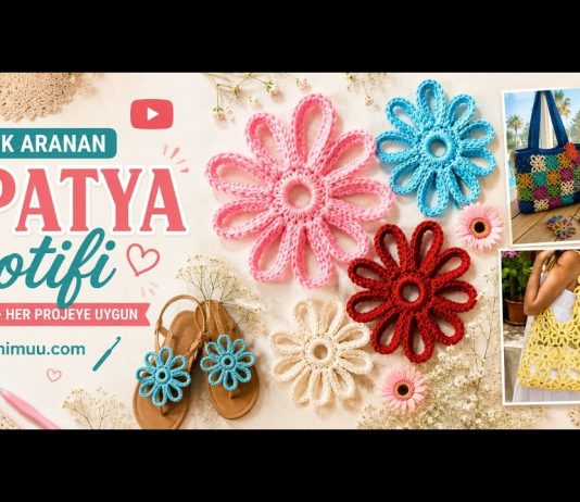 En Çok Aranan Papatya Motifi Nasıl Örülür? - Örgü Modelleri - kolay papatya yapımı örgü büyük papatya yapımı papatya motif yapımı tığ işi papatya motifi tığ işi papatya yapımı