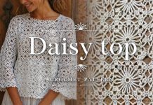 Papatya Desenli Tığ İşi Bluz Yapılışı - Örgü Modelleri - kare motifli bluz modelleri motifli bluz modelleri örgü tığ işi tığ işi motifli bluz modelleri tığ işi motifli yazlık bluz modelleri