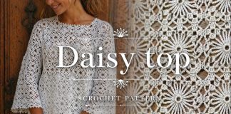 Papatya Desenli Tığ İşi Bluz Yapılışı - Örgü Modelleri - kare motifli bluz modelleri motifli bluz modelleri örgü tığ işi tığ işi motifli bluz modelleri tığ işi motifli yazlık bluz modelleri