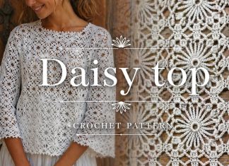 Papatya Desenli Tığ İşi Bluz Yapılışı - Örgü Modelleri - kare motifli bluz modelleri motifli bluz modelleri örgü tığ işi tığ işi motifli bluz modelleri tığ işi motifli yazlık bluz modelleri