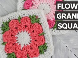 Tığ İşi Çiçek Motifleri Yapılışı - Örgü Bebek Battaniyesi Modelleri - kare motif modelleri kolay kare motif yapımı pinterest motif modelleri renkli iplerle motif modelleri tığ ile motif modelleri