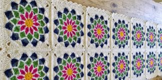 Vitray Desenli Kare Motif Yapılışı - Örgü Bebek Battaniyesi Modelleri - bebek battaniyesi el örgüsü bebek battaniyesi örgü farklı motif örnekleri motifli bebek battaniyesi tığ ile motif modelleri tığ işi motif modelleri anlatımlı
