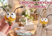 Adım Adım Sevimli Arı Anahtarlık Yapılışı - Amigurumi - amigurumi anahtarlık modelleri ve yapılışları amigurumi anahtarlık yapımı kolay kolay örgü anahtarlık modelleri örgü anahtarlık modelleri pinterest tığ işi anahtarlık modelleri