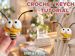 Adım Adım Sevimli Arı Anahtarlık Yapılışı - Amigurumi - amigurumi anahtarlık modelleri ve yapılışları amigurumi anahtarlık yapımı kolay kolay örgü anahtarlık modelleri örgü anahtarlık modelleri pinterest tığ işi anahtarlık modelleri