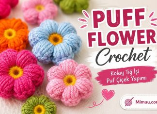 Lif Çiçeği Nasıl Örülür? - Örgü Modelleri - lif çiçeği modelleri lif çiçek yapımı lif çiçek yapımı kolay lif süslemeleri nasıl yapılır puf çiçeği yapımı yuvarlak lif süslemeleri