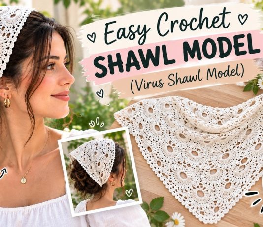Tığ İşi Kolay Şal Yapımı - Örgü Modelleri - örgü bandana pinterest örgü bandana yapımı örgü şal modelleri tığ işi şal modelleri açıklamalı tığ işi şal örnekleri üçgen kolay tığ işi şal modelleri