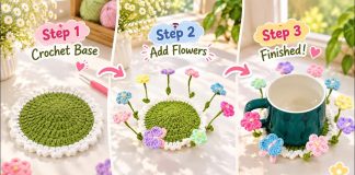 3D Çiçekli Bardak Altlığı Yapılışı - Örgü Modelleri - amigurumi bardak altlığı tarifi bardak altlığı örgü pinterest kolay bardak altlığı yapımı tığ işi bardak altlığı modelleri