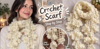 Çiçekli Atkı Nasıl Örülür? - Örgü Modelleri - atkı örgü modelleri ve yapilişlari bayan atkı modelleri örgü el örgüsü atkı modelleri modern atkı modelleri örgü atkı pinterest tığ işi