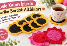 Evde Kalan İplerle Bardak Altlığı Yapımı - Örgü Modelleri - bardak altlığı örgü pinterest evde bardak altlığı yapımı kolay bardak altlığı yapımı örgü bardak altlığı modelleri ve yapılışı tığ işi bardak altlığı modelleri
