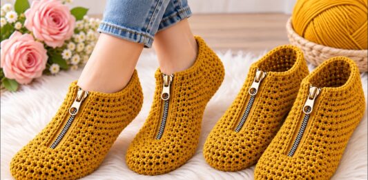 Fermuarlı Patik Nasıl Örülür? - Patik Modelleri - el örgüsü patik modelleri kolay patik çeyizlik tığ işi patik modelleri tek renk tığ işi patik modelleri yeni tığ işi patik modelleri