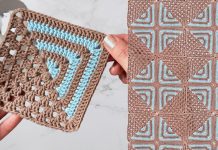 İki Renkli Kare Motif Yapılışı - Örgü Modelleri - kare motif modelleri kare motif örnekleri yapılışı kolay kare motif yapımı tığ işi kare motif örnekleri 1