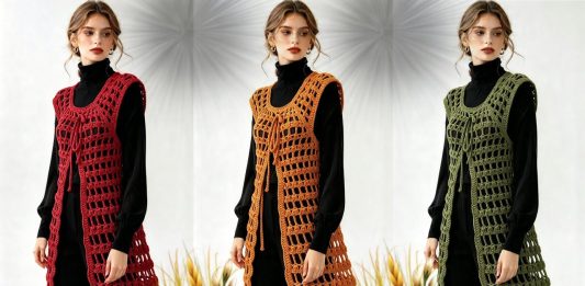 Tığ İşi Uzun Yelek Yapılışı - Örgü Modelleri - anlatımlı tığ işi yelek modelleri gelin yeleği tığ işi yelek modelleri kolay tığ işi yelek modelleri anlatımlı örgü yelek modelleri pinterest tığ işi yelek modeli