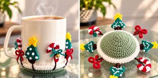 Yeni Yıl Örgü Bardak Altlığı Yapılışı - Amigurumi - amigurumi bardak altlığı tarifi bardak altlığı örgü pinterest kolay bardak altlığı yapımı tığ işi bardak altlığı modelleri